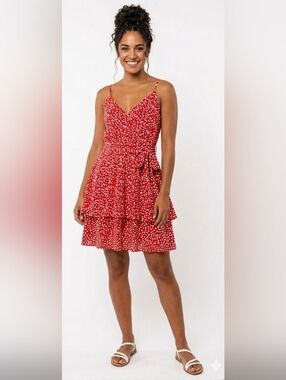 Summer XL Resort Soft Stretch Knit Polka Dot Weekend Mini Romper New